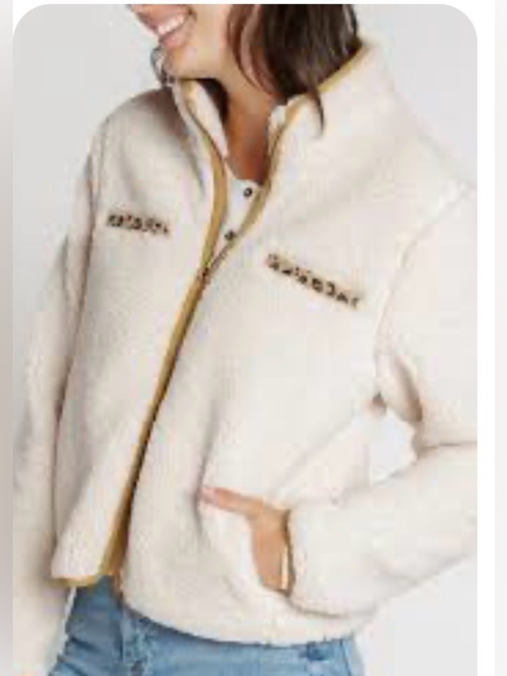 Nwot. Thread and supply faux fur jacket